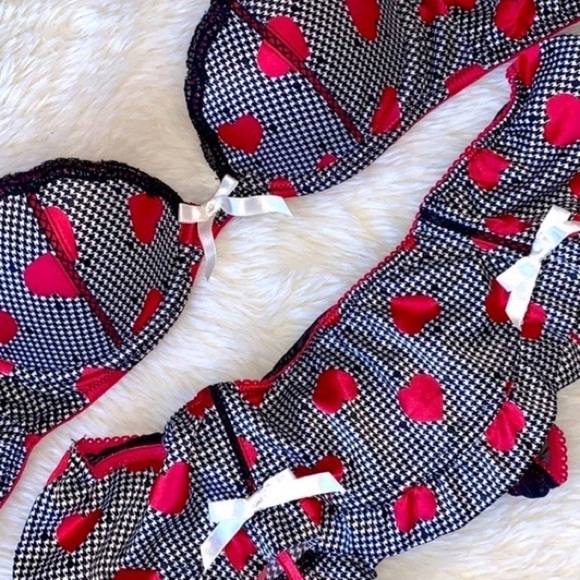 Victoria's Secret Other - Victoria’s Secret Sexy Little Things Heart Bra and Panty Set